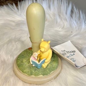 VINTAGE BROWN BAG Cookie Stamp WINNIE THE POOH & PIGLET DISNEY 1996 Recipe Book